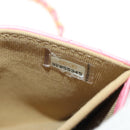 CHANEL Matelasse Chain Wallet Coco Ball Bag Lamb Skin Pink Gold CC Auth 181927M-11