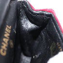 CHANEL Matelasse Chain Shoulder Bag Velor Red Gold CC Auth 181928A-21