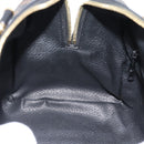CELINE Macadam Canvas Hand Bag PVC Leather 2way Black Gold Auth 181930V-22
