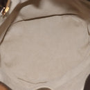 Salvatore Ferragamo Vala Hand Bag Fur Brown Gold Auth 181933A-16
