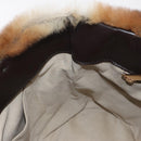 Salvatore Ferragamo Vala Hand Bag Fur Brown Gold Auth 181933A-18