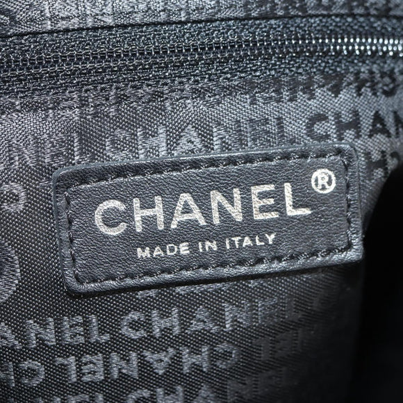 CHANEL Camelia 2.55 Chain Shoulder Bag Wool Tweed White Black CC Auth 181935SM