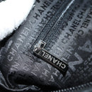 CHANEL Camelia 2.55 Chain Shoulder Bag Wool Tweed White Black CC Auth 181935SM-25