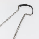 PRADA Chain Shoulder Bag Unborn Calf Skin Pink Silver Auth 181937A-8