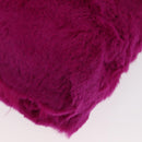 CHANEL Chain Shoulder Bag Fur Pink CC Auth 181939M-15