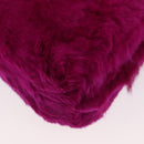 CHANEL Chain Shoulder Bag Fur Pink CC Auth 181939M-16