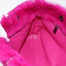 CHANEL Chain Shoulder Bag Fur Pink CC Auth 181939M-20