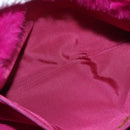 CHANEL Chain Shoulder Bag Fur Pink CC Auth 181939M-22