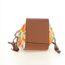 LOEWE Anagram Mini Hammock Drawstring Bag Leather 2way Brown Auth 181940SM-12