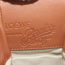 LOEWE Anagram Mini Hammock Drawstring Bag Leather 2way Brown Auth 181940SM-18