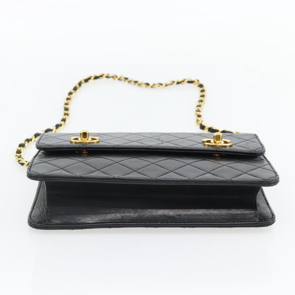 CHANEL Matelasse 23 Double Turn Lock Chain Lammleder 2-Wege CC Auth 181941SAV