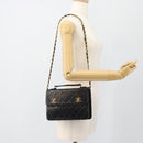 CHANEL Matelasse 23 Double Turn Lock Chain Lammleder 2-Wege CC Auth 181941SAV-27