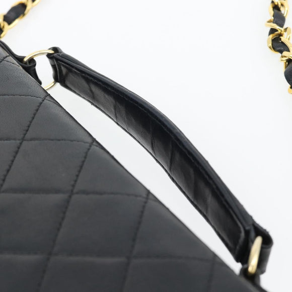 CHANEL Matelasse 23 Double Turn Lock Chain Lammleder 2-Wege CC Auth 181941SAV