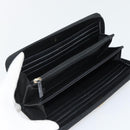 CHANEL Boy Chanel Long Wallet Lamb Skin Black Gold CC Auth 181946V-8