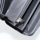 CHANEL Boy Chanel Long Wallet Lamb Skin Black Gold CC Auth 181946V-22