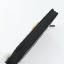 CHANEL Boy Chanel Long Wallet Lamb Skin Black Gold CC Auth 181946V-5