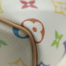 LOUIS VUITTON Multicolor Nano Speedy Hand Bag 2way White M13391 Auth 181947SAM-17