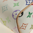 LOUIS VUITTON Multicolor Nano Speedy Hand Bag 2way White M13391 Auth 181947SAM-18