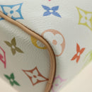 LOUIS VUITTON Multicolor Nano Speedy Hand Bag 2way White M13391 Auth 181947SAM-19