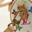 LOUIS VUITTON Multicolor Nano Speedy Hand Bag 2way White M13391 Auth 181947SAM-21