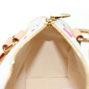 LOUIS VUITTON Multicolor Nano Speedy Hand Bag 2way White M13391 Auth 181947SAM-23