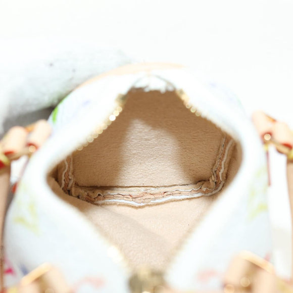 LOUIS VUITTON Multicolor Micro Speedy Bag Charm White M03729 LV Auth 181949SAM