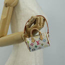 LOUIS VUITTON Multicolor Micro Speedy Bag Charm White M03729 LV Auth 181949SAM-17
