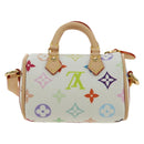 LOUIS VUITTON Multicolor Micro Speedy Bag Charm White M03729 LV Auth 181949SAM-2