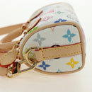 LOUIS VUITTON Multicolor Micro Speedy Bag Charm White M03729 LV Auth 181949SAM-3