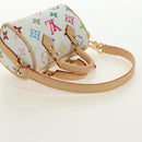 LOUIS VUITTON Multicolor Micro Speedy Bag Charm White M03729 LV Auth 181949SAM-8