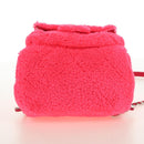 CHANEL Matelasse Kettenrucksack Stapel Pink Silber CC Auth 181955M-11