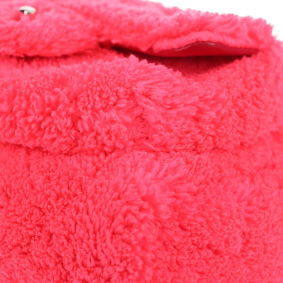 CHANEL Matelasse Kettenrucksack Stapel Pink Silber CC Auth 181955M