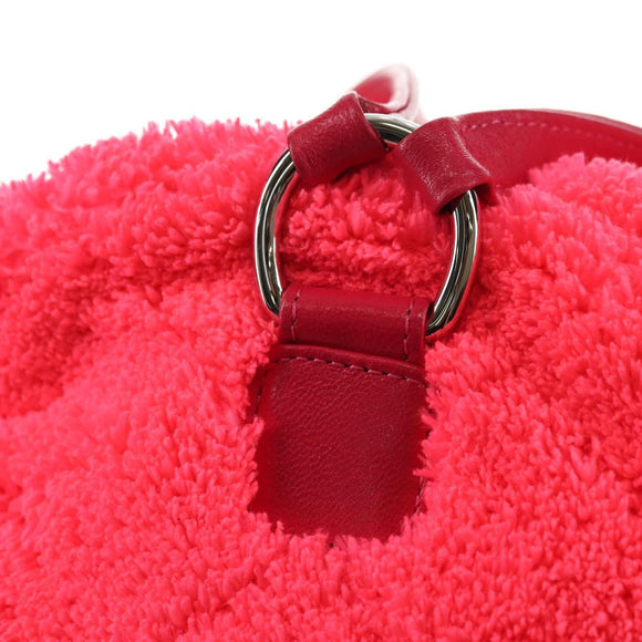 CHANEL Matelasse Kettenrucksack Stapel Pink Silber CC Auth 181955M