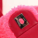 CHANEL Matelasse Kettenrucksack Stapel Pink Silber CC Auth 181955M-19