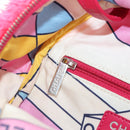 CHANEL Matelasse Kettenrucksack Stapel Pink Silber CC Auth 181955M-26