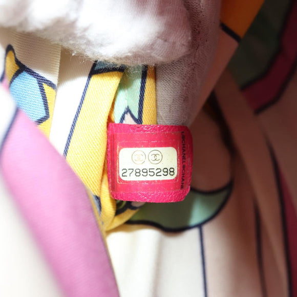 CHANEL Matelasse Kettenrucksack Stapel Pink Silber CC Auth 181955M