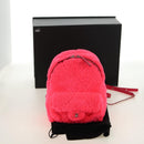 CHANEL Matelasse Kettenrucksack Stapel Pink Silber CC Auth 181955M-30