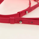 CHANEL Matelasse Kettenrucksack Stapel Pink Silber CC Auth 181955M-8