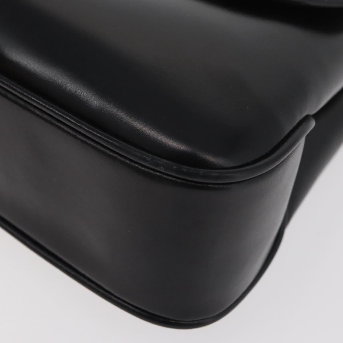 GUCCI Hand Bag Leather Black Gold Auth 181956V | Brand Street Tokyo GUCCI Hand Bag Leather Black Gold Auth 181956V | Brand Street Tokyo