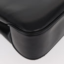 GUCCI Hand Bag Leather Black Gold Auth 181956V-15