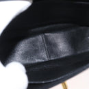 GUCCI Hand Bag Leather Black Gold Auth 181956V-11