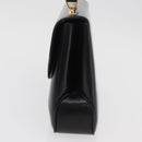 GUCCI Hand Bag Leather Black Gold Auth 181956V-3