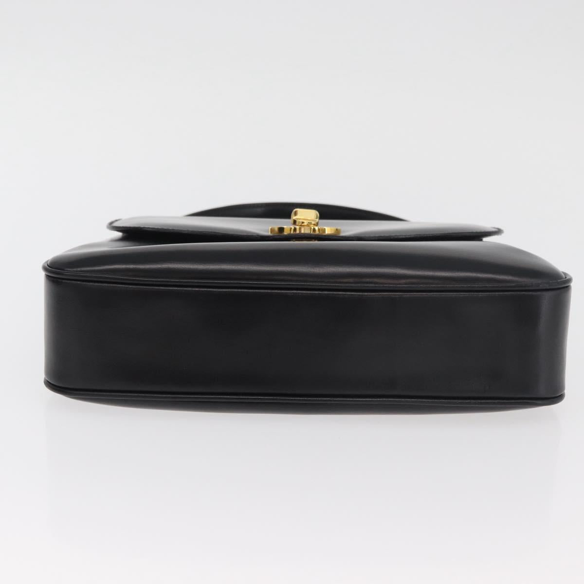GUCCI Hand Bag Leather Black Gold Auth 181956V | Brand Street Tokyo GUCCI Hand Bag Leather Black Gold Auth 181956V | Brand Street Tokyo
