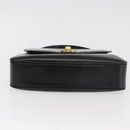 GUCCI Hand Bag Leather Black Gold Auth 181956V-5