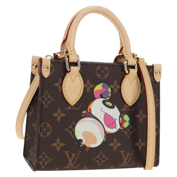 LOUIS VUITTON Monogram Panda On The Go Trunk BB Hand Bag M13668 Auth 181957SAM