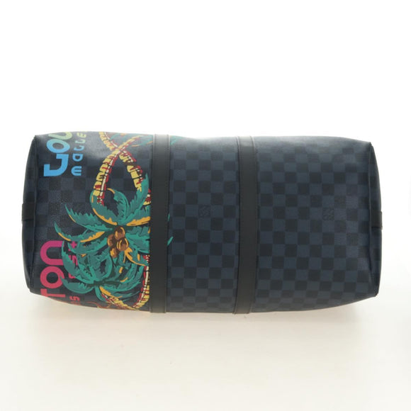 LOUIS VUITTON Damier Cobalt Keepall Bandouliere 45 Bag N50002 LV Auth 181958M