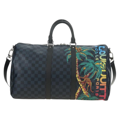 LOUIS VUITTON Damier Cobalt Keepall Bandouliere 45 Bag N50002 LV Auth 181958M - 0