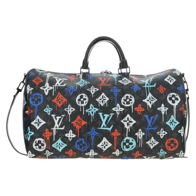 LOUIS VUITTON Eclipse Graffiti Keepall Bandouliere 50 Bag M21384 Auth 181959SM - 0