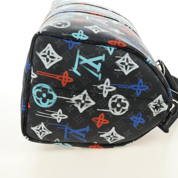 LOUIS VUITTON Eclipse Graffiti Keepall Bandouliere 50 Bag M21384 Auth 181959SM