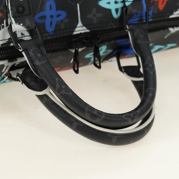 LOUIS VUITTON Eclipse Graffiti Keepall Bandouliere 50 Bag M21384 Auth 181959SM